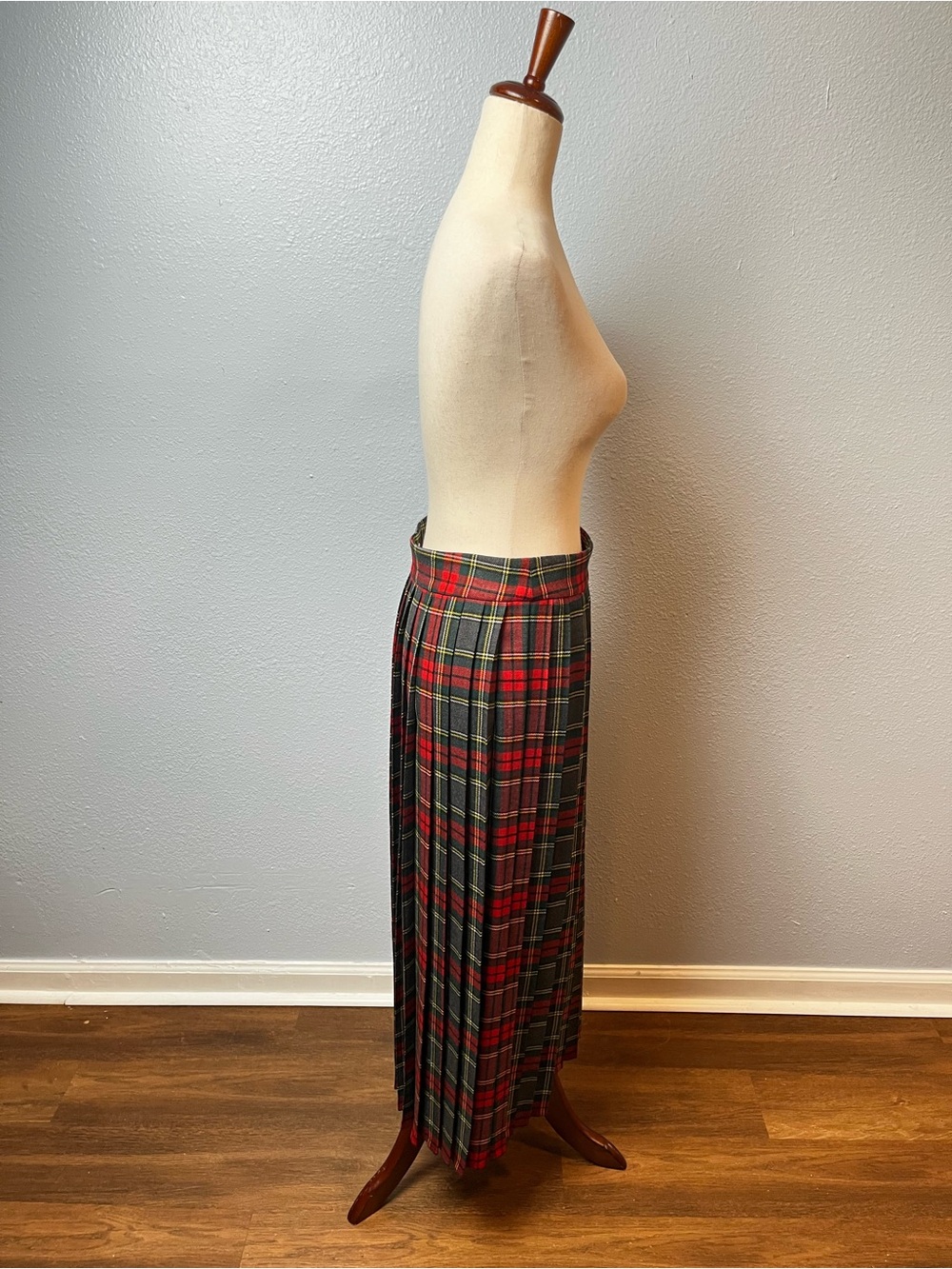 Hunter Bell Tartan Plaid Maxi Wool Skirt Size 4 - Picture 3 of 9
